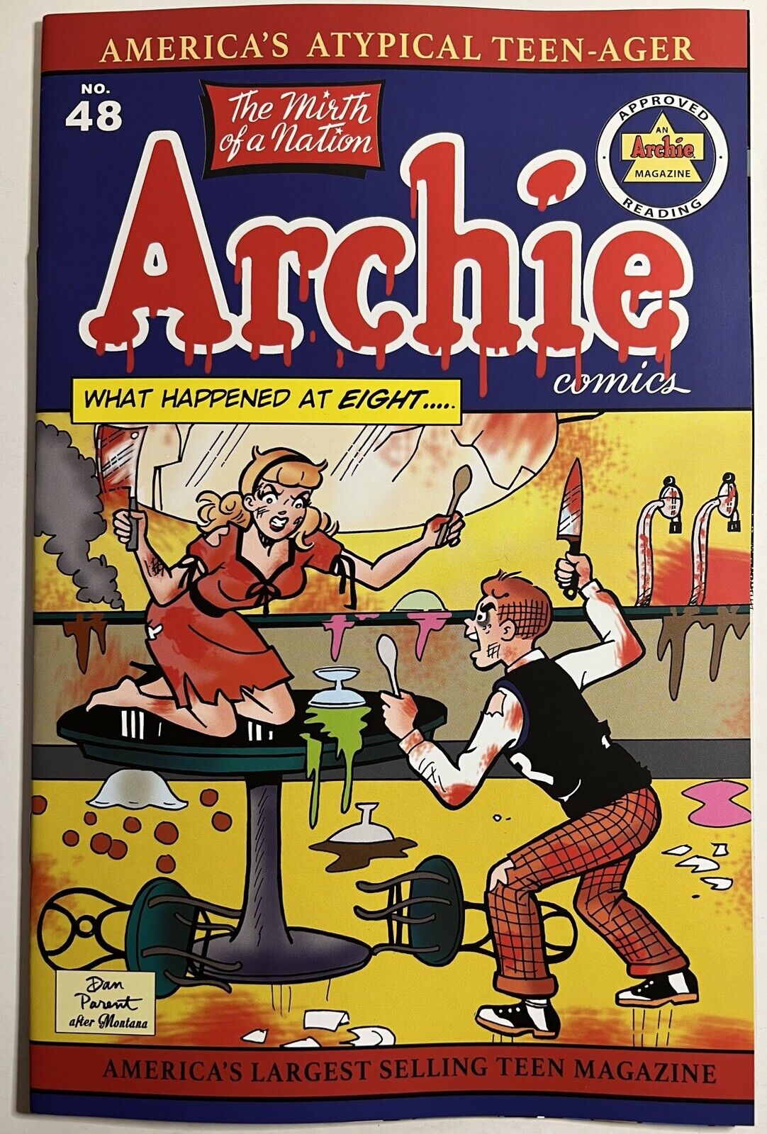 Archie Comics 48 Dan Parent Pops Chocklit Shoppe of Horrors 1 Variant 2023 VF/NM