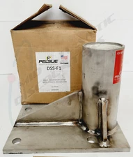 Pelsue Davit Stainless Steel Floor Mounted Base Plate/Sleeve DSS-F1