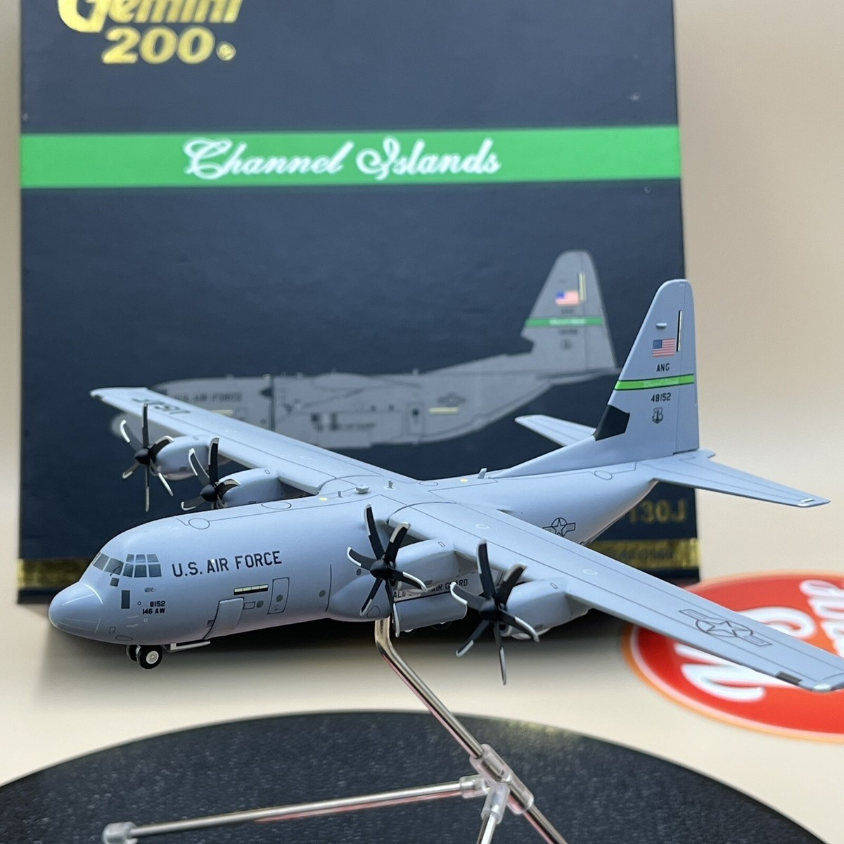 Gemini 1/200 U.S. AIR FORCE Lockheed C-130J CA ANG Channel Gemini 1/200 U.S. AIR FORCE Lockheed C-130J CA ANG Channel