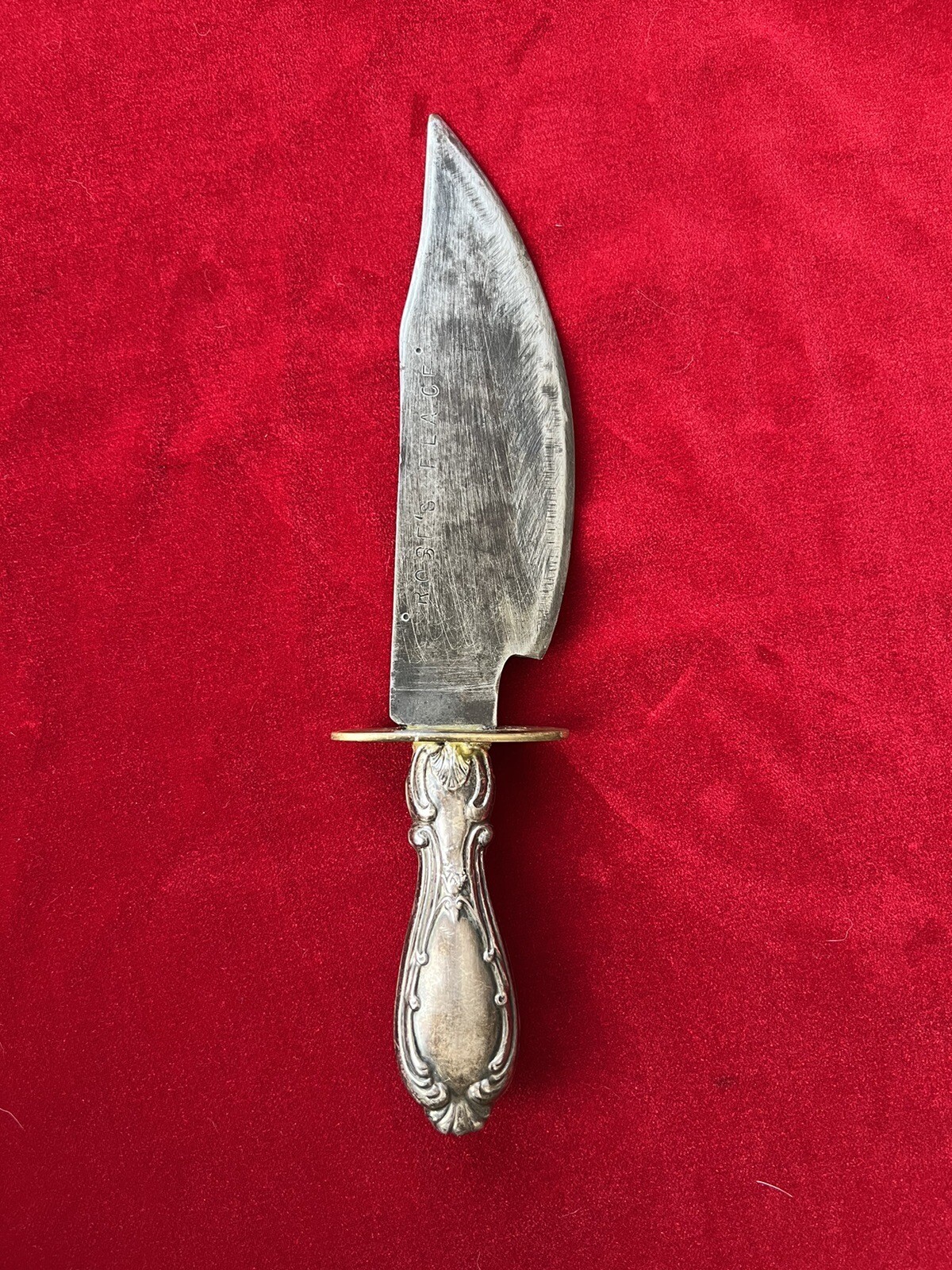 Antique Bowie Knife Fixed Blade Cutlery Handle Vintage Bowie