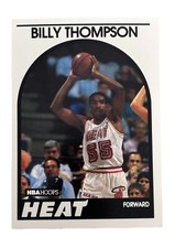 Excellent: Vintage 1989-90 NBA HOOPS Billy Thompson Miami Heat Rookie Card