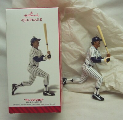 NEW YORK YANKEES ''MR. OCTOBER'' REGGIE JACKSON HALLMARK CHRISTMAS ORNAMENT 2014