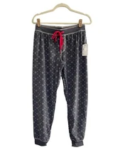 NWT P.J. Salvage Small Grey Light Waffle Fleece Pajama Lounge Pants #PQ5/33