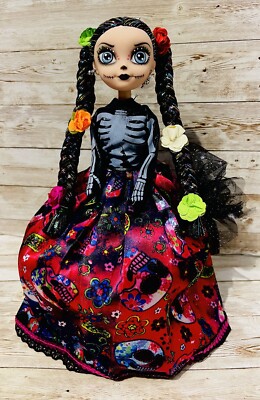 Frida Catrina Day Of The Dead Doll Muñeca De Frida Catrina Dia de Los Muertos