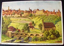 Postcard Rothenburg, Germany