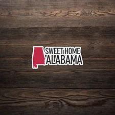 Sweet Home Alabama - State Pride Silhouette Sticker Decal for Southern Residents