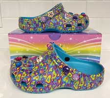 LISA FRANK X CROCS Classic Clog Slip On Shoes Women s Size 8 /J6 FREE SHIPPING