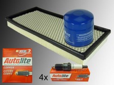 Zündkerzen Autolite USA Ölfilter Luftfilter für Jeep Cherokee XJ 2.5L 1991-2000