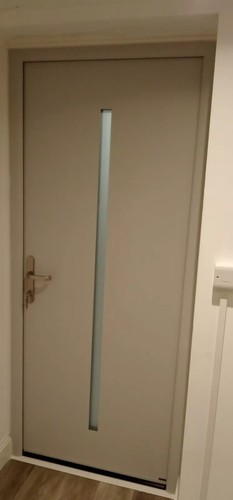 QUADRUPLE GLAZED FRONT DOOR ALUMINIUM GREY EXTERNAL METAL EXTERIOR NEW MODERN - Picture 4 of 24