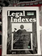 Legal Index Tab Dividers Number 137 , 8.5" x 11" White 25/set Made in USA