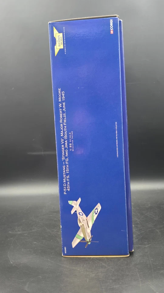 Corgi 1/32 Diecast P-51D Mustang Stinger VII 45th FS 15th FG AA34401 IOB - Image 4 of 4