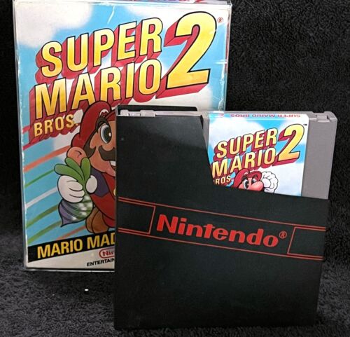 1988 SUPER MARIO BROS. 2 • BOXED • WORKING • VINTAGE NES NINTENDO VIDEO GAMES - Picture 3 of 14