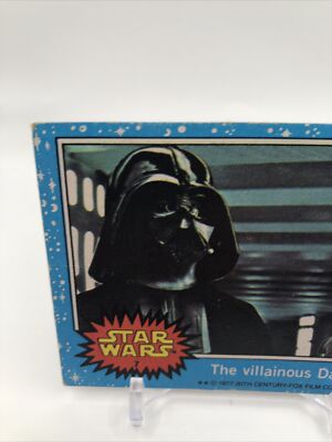 Topps 1977 Star Wars Blue Card Series The Villainous Darth Vader