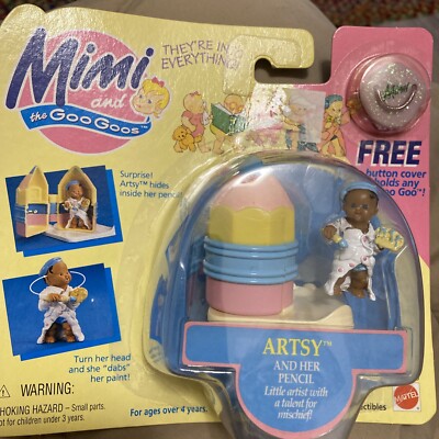 1995 Bluebird New Mimi and The Goo Goos Artsy & Her Pencil In Package