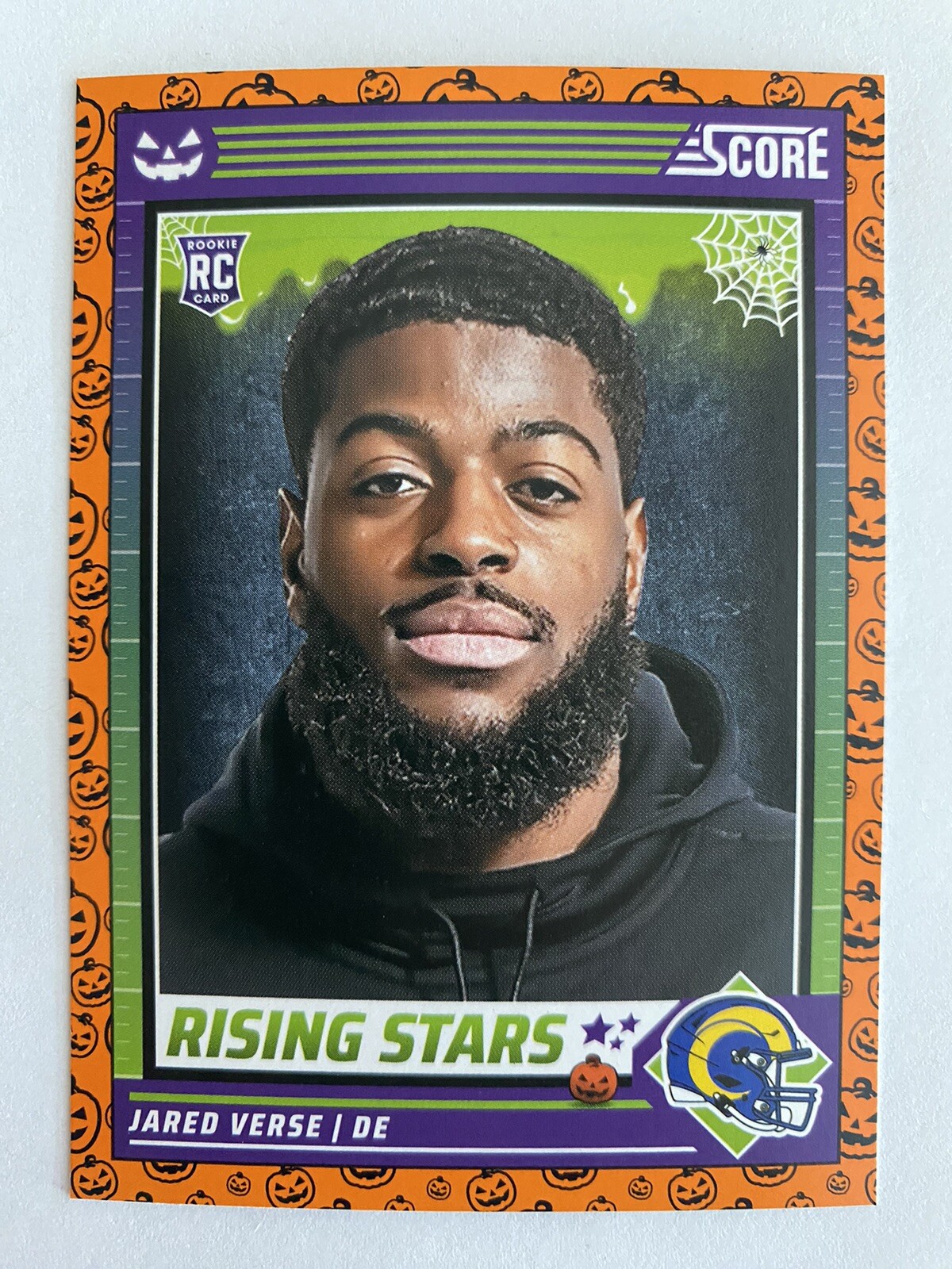2024 Score-A-Treat Football ORANGE Jared Verse RC #23 LA Rams