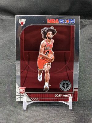 Coby White #204 - 2019-20 NBA Hoops Premium - Chicago Bulls - Rookie Variation