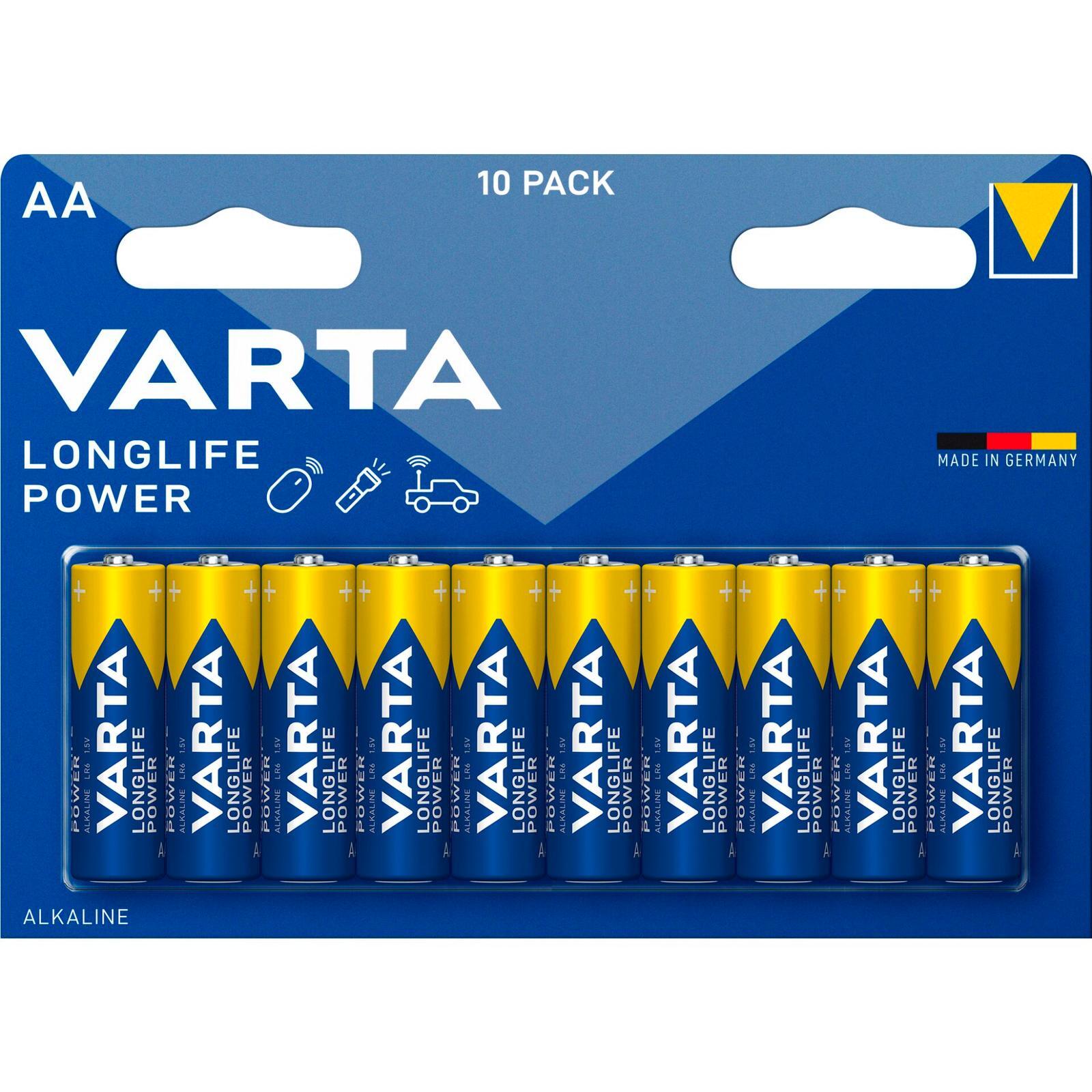 Thumbnail - 1x10 Varta Longlife Power Mignon Aa Lr 6 Batterie