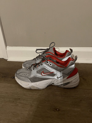 Nike W M2k Tekno Womens Bq3378-001 Size 5 Gray Red m3 Reflection