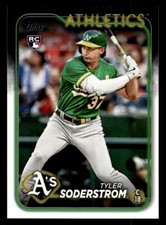2024 Topps #244 Tyler Soderstrom Rookie Card Oakland Athletics