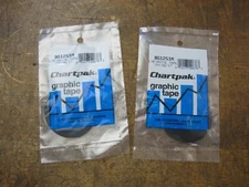 2 rolls of Chartpak BG1251M 1/8" X 324" matte black graphic tape