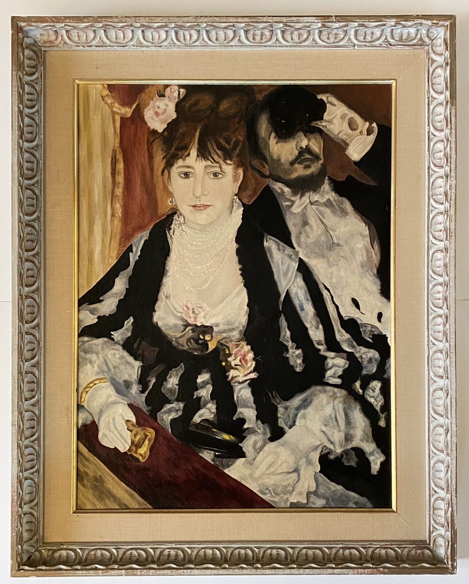 After Pierre Auguste Renoir La Loge Mid Century Portrait