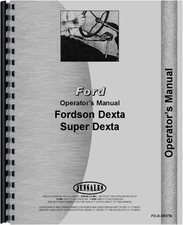 Ford Dexta Tractor Operators Manual