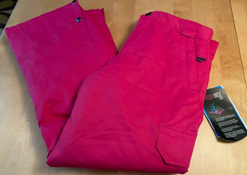 NWT FIREFLY AQUABASE JAMIE INSULATED SNOWBOARD SKI PANTS PINK GIRLS L 16