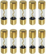 MK 10 AGU FUSE 100AMP 100 AMP AGU FUSES GOLD PLATED INLINE HIGH QUALITY GLASS