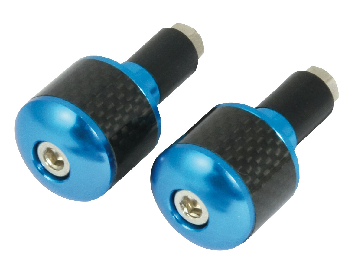 Fibra de Carbono Inserción Manillar Pesos Para 22MM Barras Con Id 18MM - Azul