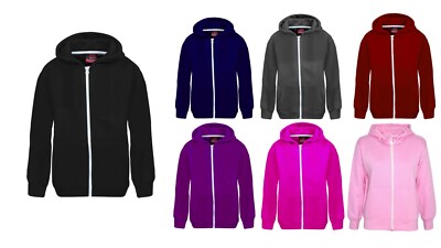 Felpa Con Cappuccio In Pile Grigia Per Bambini E Ragazzi - Taglia 13 Anni - Unisex