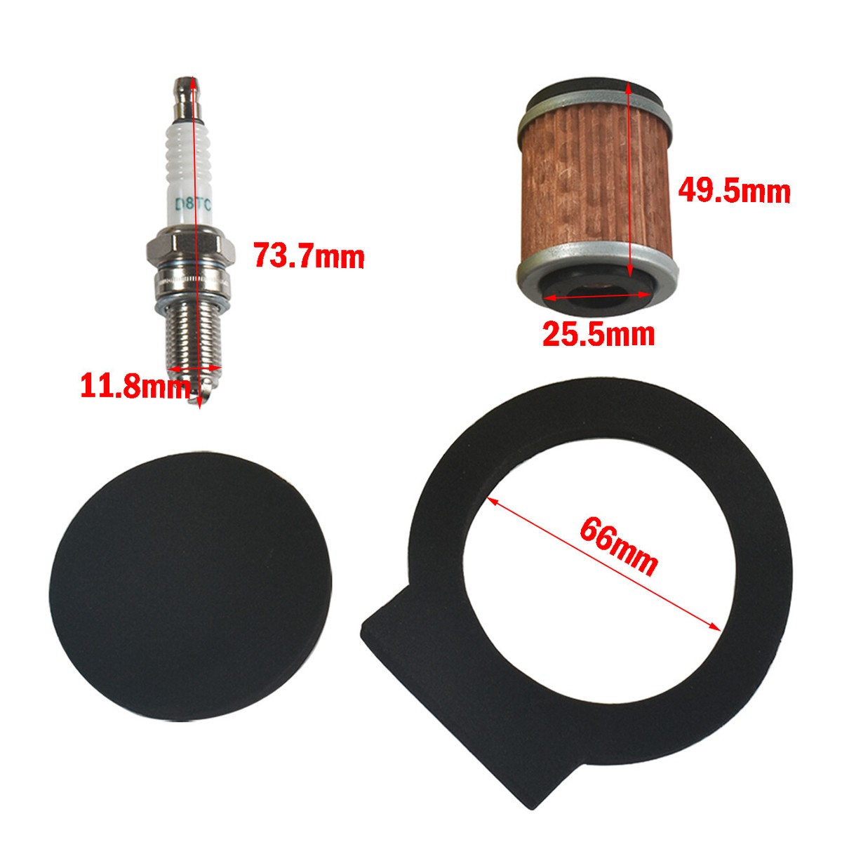 Filtre à Air Pour Yamaha Kodiak 400, Big Bear 350, Timberwolf 250 – Compatible 1YW-14451-00-00 – Kit Complet