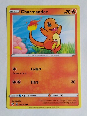 Pokémon TCG Charmander Vivid Voltage 023/185 Regular Common | eBay