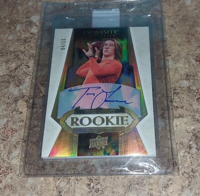 Trevor Lawrence 2021 Goodwin Champions Exquisite Gold Auto RC #'d/10 