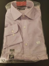  85 Tommy Hilfiger Men's LAVENDER Slim-Fit THFlex Stretch Dress Shirt 15 34/35