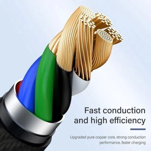 Braided Fast Charger Cable Heavy Duty USB lot Cord For iPhone 14 13 12 11 X XR 8 - Image 2 of 4