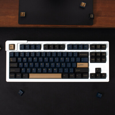 Gmk Copy Samurai Blue Keycap Cherry Profile ABS 173pcs/set