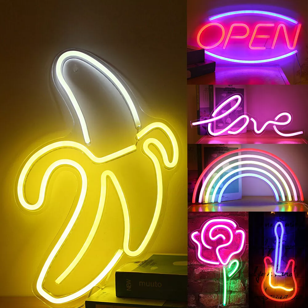 Insegna al Neon personalizzata luci a Led regalo di compleanno scritte al  Neon flessibili per la decorazione della parete della stanza delle feste