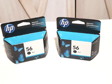 Genuine OEM HP 56 Black Ink Cartridge New Sealed Factory Box Guaranteed 2 