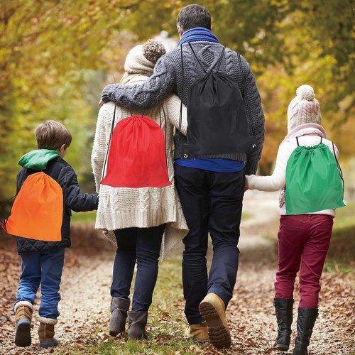 Drawstring Bags Swim Bag Oxford Drawstring Gym Bag String School Bag Waterproof - Picture 32 of 67