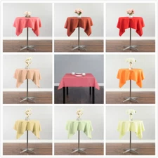 LinenTablecloth 54 x 54 Square Polyester Tablecloths, 33 Colors! Party Event