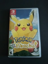 Replacement Case ONLY Pokemon Let's Go Pikachu  Nintendo Switch Box UAE Version