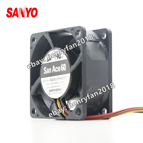 SANYO Denki 9G0612P4H0011 SanAce Fan DC 12V 0.5A 60*60*25MM 4-wire Cooling Fan - Picture 5 of 6