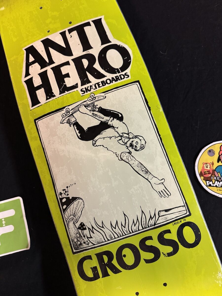 RARE Anti Hero Jeff Grosso Lance Mountain Shaped Skateboard RARE Anti Hero Jeff Grosso Lance Mountain Shaped Skateboard