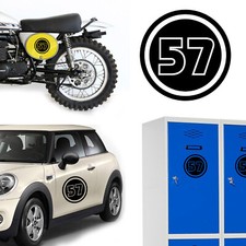 Number 57 v02, Sticker Vinyl