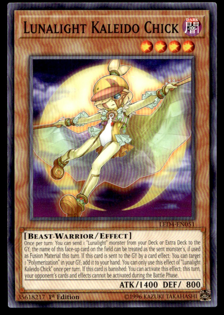Lunalight Kaleido Chick - LED4-EN051 - 1st Edition - YuGiOh| Buy 2 Get 1 Free