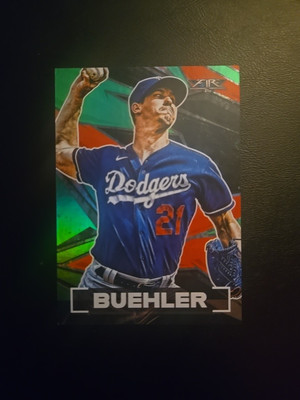 2021 Topps Fire-Walker Buehler #200-Green #10/199