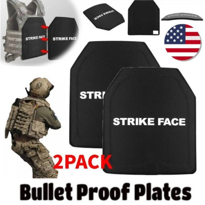 #ad Tactical Scorpion Gear AR500 Level 3 IIIA Body Armor Plates 2 Pack Curved 10x12quot; $62.69