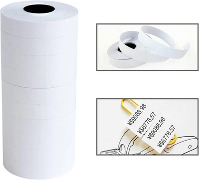 ICSTM Double Line Price Labels for MX-6600 Gun – 10 Rolls (5000pcs) White