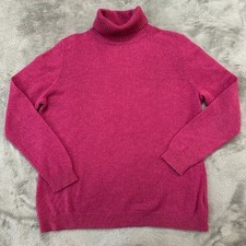 Woolovers 100% Lambswool Lambs Wool Pink Turt...