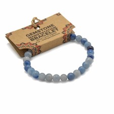 Bracelet Agate Bleue Dentelle - Clarté & Exp...